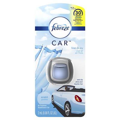 FEBREZE CAR VENT AIR FRESHENER - LINEN AND SKY CASE PACK 4 - EDEmporium